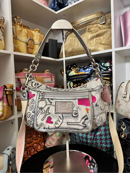 Coach Handbags - Coach Poppy Graffiti Print Shoulder Bag